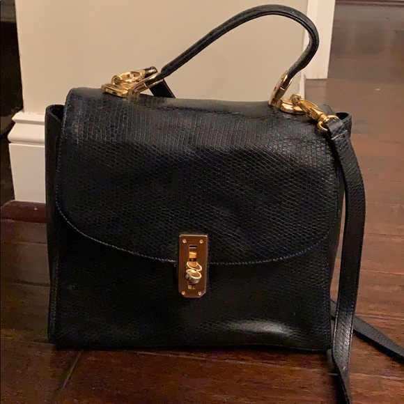 Antonio Scepi Blue Leather Satchel Made in Italy - Picture 1 of 13